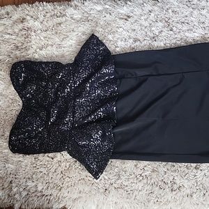 Black 2B Tube Top Dress Size Small